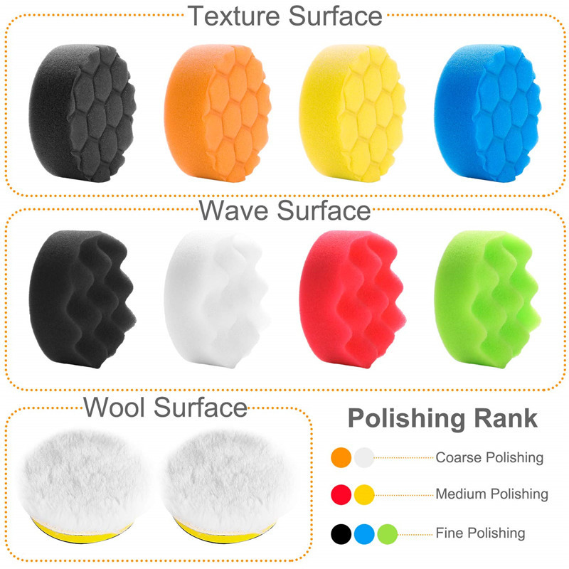 4 Stuks 4 ''Auto Polish Buffer - Polish Pad Set Buffer recensie en prijs