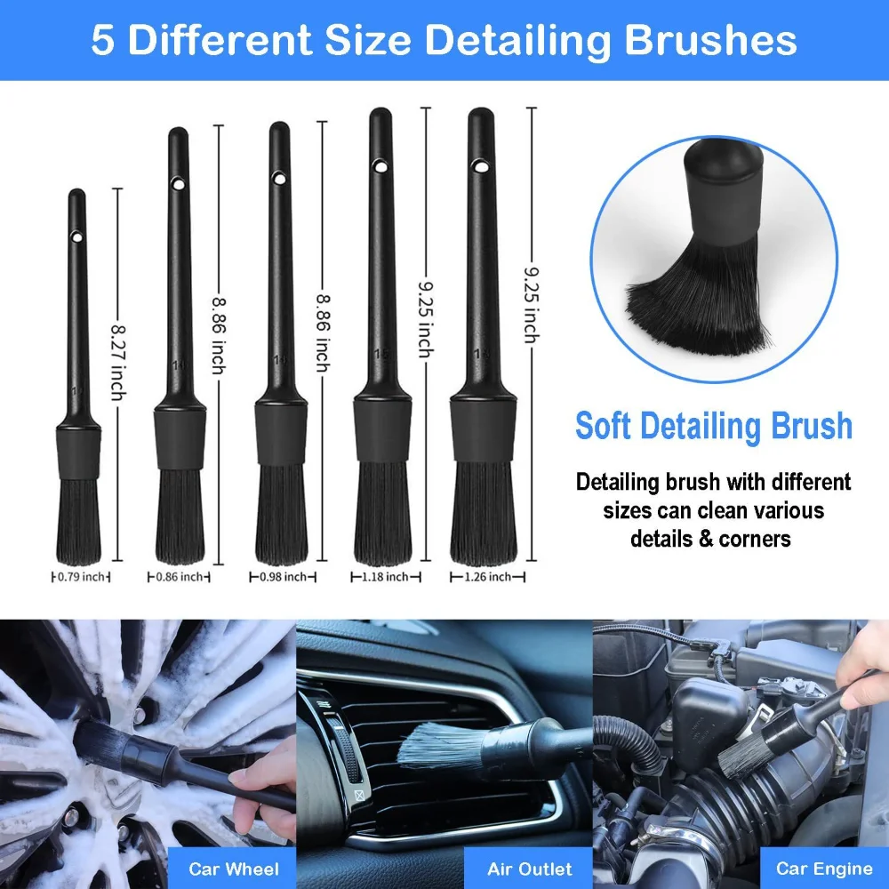 Autowasborstelset Detaillering - Dirt Brush Interior recensie en prijs